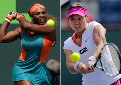 Những thành tích Serena Williams (trái) và Li Na trong năm 2014 xứng đáng được ghi nhận.