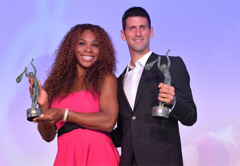 Djokovic và Serena được tôn vinh là 'Tay vợt của năm 2014'