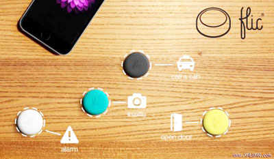 Mỗi nút bấm được lập trình cho 1 chức năng khác nhau như gọi taxi, selfie, mở cửa hay báo động.