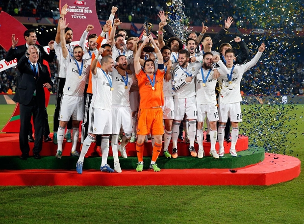 Real Madrid kết thúc năm 2014 bằng chức vô địc FIFA Club World Cup. Ảnh: Internet