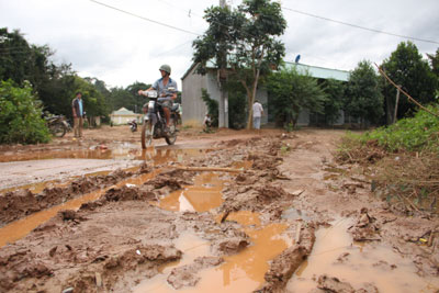 Khổ vì đường hỏng