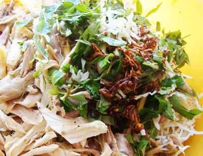 Bắp cải trộn gà