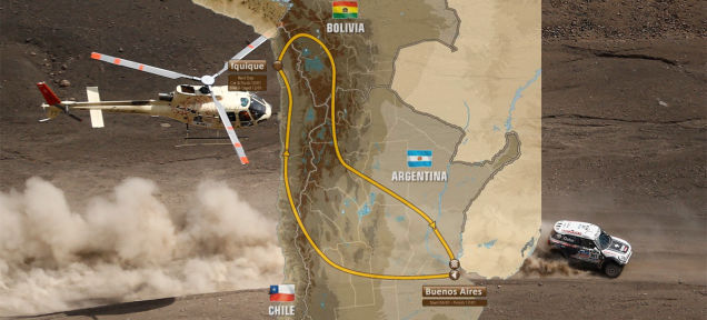 Cuộc đua xe đường trường Dakar Rally diễn ra trên ba quốc gia Argentina, Bolivia, Chile từ ngày 4/1 đến 17/1.