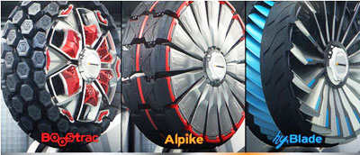 Ba mẫu thiết kế lốp xe thông minh của Hankook Tire