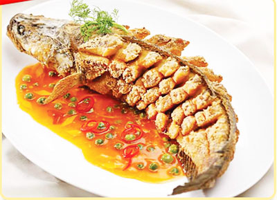 Cá lóc chiên xốt mận