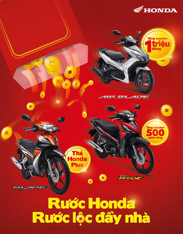 Đền 100% cho khách hàng mua Honda Blade nếu bị mất cắp