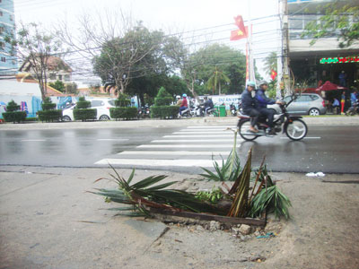 Hố ga bị vỡ nắp