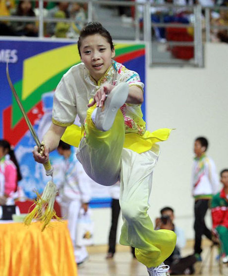 Cô gái vàng của wushu Việt Nam lên báo Mỹ