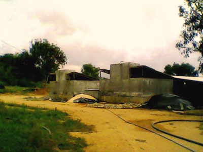 Công trình xây dựng trái phép của ông Tấn.