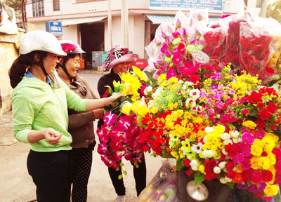 Những hàng hoa di động