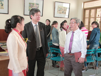 Đoàn công tác kiểm tra thực tế tại Trường Cao đẳng Sư phạm Nha Trang. 