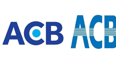  Logo mới (trái) và cũ (phải) của ACB.