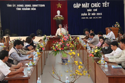 Lãnh đạo tỉnh Khánh Hòa gặp mặt, chúc Tết báo chí