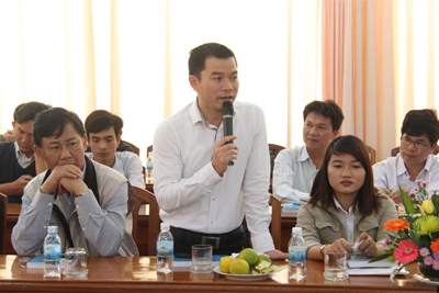  Đại diện Đài phát thanh – Truyền hình Khánh Hòa phát biểu ý kiến