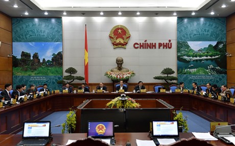  Phiên họp Chính phủ tháng 1/2015. Ảnh: VGP/Nhật Bắc