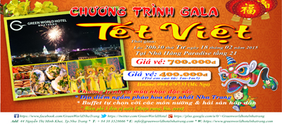 Thưởng thức chương trình Gala Tết Việt tại Green World Nha Trang