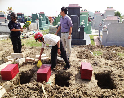 Vụ phát hiện hài cốt trong vườn nhà ở Cam Ranh: Đã cải táng 51 hài cốt