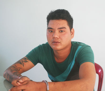 “Tiến lửa” cùng tang vật phạm tội. 