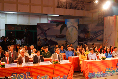 Quang cảnh cầu truyền hình trực tiếp tại TP. Nha Trang