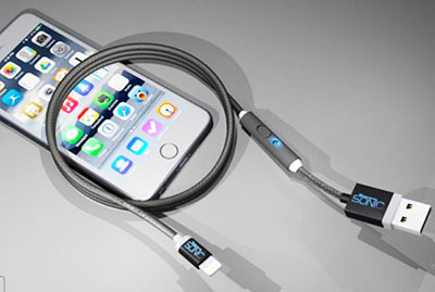  SONICable dài khoảng 1 mét và được làm bằng nylon để chống rối.