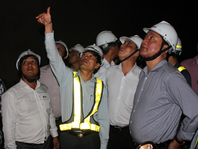 Kiểm tra tiến độ thi công Dự án Hầm đường bộ Đèo Cả và Quốc lộ 1A