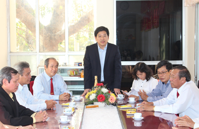 Gặp mặt, chúc Tết các đơn vị đầu năm