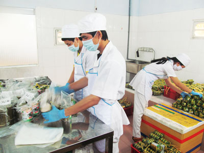 Sản xuất giò chả sạch