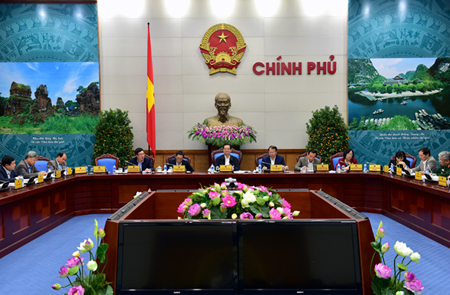 “Phải tiếp tục thực hiện hiệu quả Nghị quyết của Bộ Chính trị, Chương trình hành động của Chính phủ thực hiện Nghị quyết 22. Các Bộ, ngành, địa phương phải có chương trình, kế hoạch hội nhập một cách cụ thể, rõ ràng”, Thủ tướng Nguyễn Tấn Dũng chỉ đạo. Ảnh: VGP/Nhật Bắc