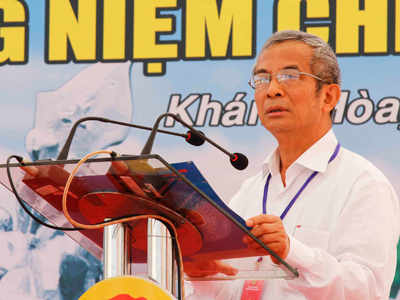 Đặt viên đá xây dựng Khu tưởng niệm chiến sĩ Gạc Ma