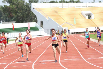 Các vận động viên trẻ tranh tài tại giải. (Nguồn: Báo Đồng Nai)