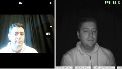 Microsoft trình diễn khả năng quét võng mạc.