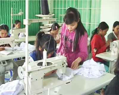 Khanh Son Vocational Training Center in the right direction