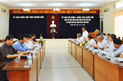 Ủy ban Tài chính và Ngân sách Quốc hội: Làm việc tại Khánh Hòa