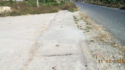 Đã khắc phục nắp bê tông bị bể