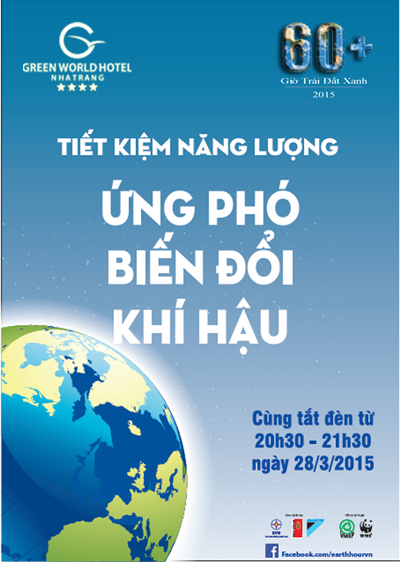 Green World Hotel Nha Trang đồng hành cùng Giờ Trái Đất