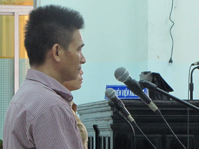 Bị cáo Nguyễn Thành Đông tại Tòa.