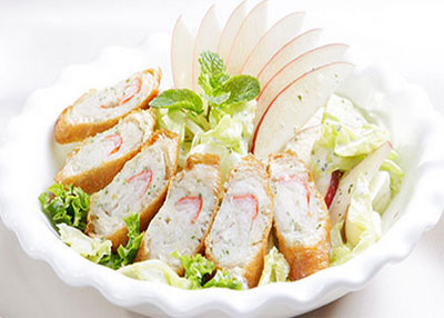 Salad dồi quẩy