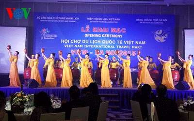 Khai mạc hội chợ du lịch quốc tế Việt Nam. (Ảnh: Đào Yến)