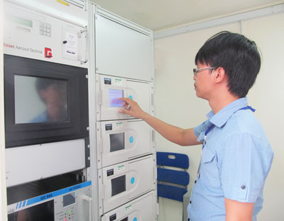 Theo dõi các yếu tố môi trường tại Trạm đo không khí tự động Đồng Đế (TP. Nha Trang).