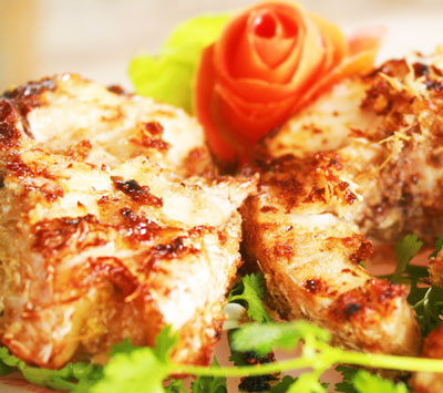 Cá trắm nướng riềng mẻ