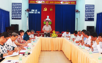 Phường Lộc Thọ: Cần chú trọng công tác phát triển đảng viên trẻ