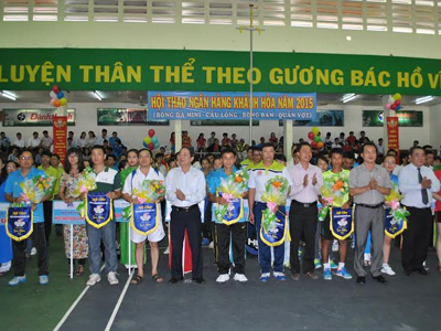 Hội thao ngân hàng Khánh Hòa năm 2015: 455 vận động viên tham gia tranh tài