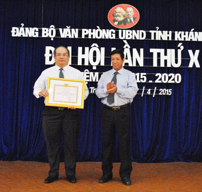 Đại hội Đảng bộ Văn phòng UBND tỉnh nhiệm kỳ 2015 - 2020
