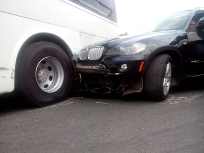 Hiện trường vụ tai nạn.