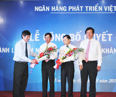 Thành lập Chi nhánh Ngân hàng Phát triển khu vực Khánh Hòa - Ninh Thuận