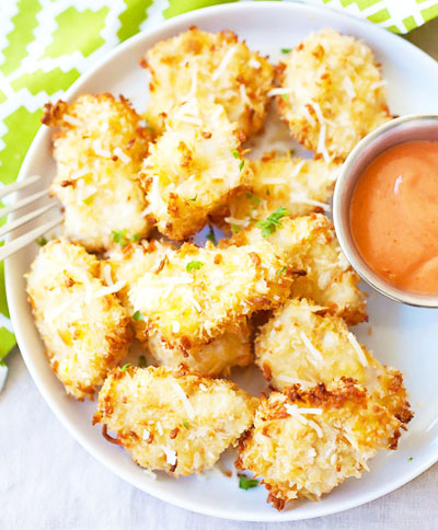 Thơm giòn gà nướng phô mai