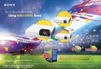 Rực rỡ sắc màu SEA Games cùng máy chiếu SONY