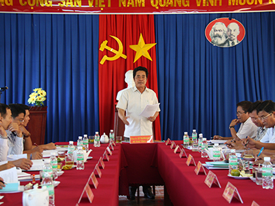 Kiểm tra công tác chuẩn bị Đại hội Đảng bộ các địa phương