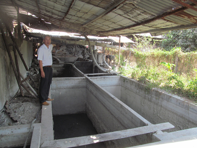 Hệ thống bể chứa dung tích 140m3 cho phép tái sử dụng nước thải.