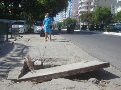 Nắp hố ga nguy hiểm